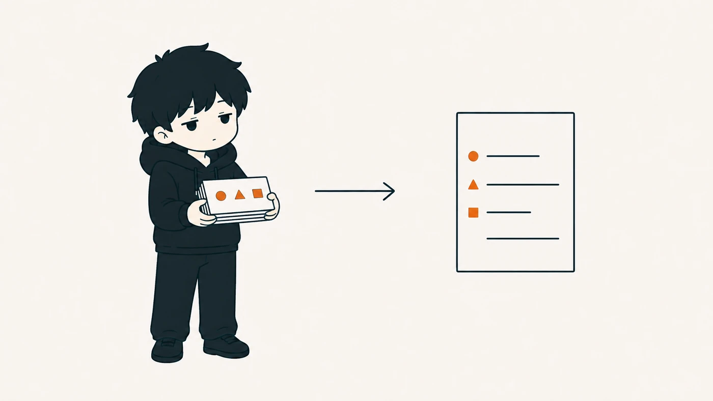 「午後は外に出るので午前だけで、いちばん重いのはこの作業で…」。渡したものが、そのまま返ってくる側に出る